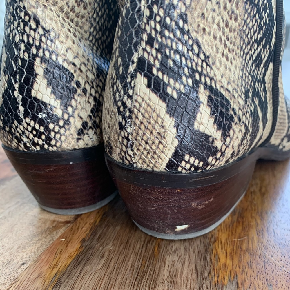 Sam Edelman Petty Ankle Bootie Snake Python 8.5 - image 6